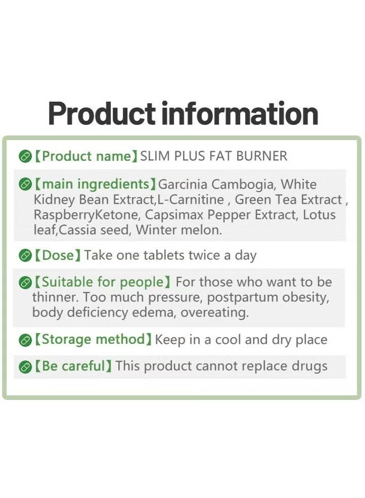 Wins Town Slim Plus Fat Burner Dietary Supplement | Healthy Detox Formula | 60 Tablets | Active Lifestyle Support - Image 5